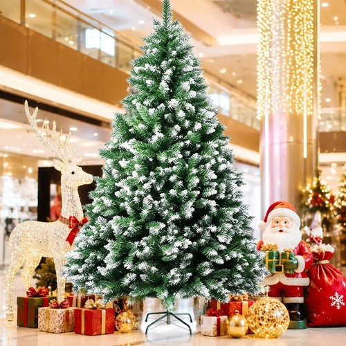 8ft snow flocked artificial - snow,