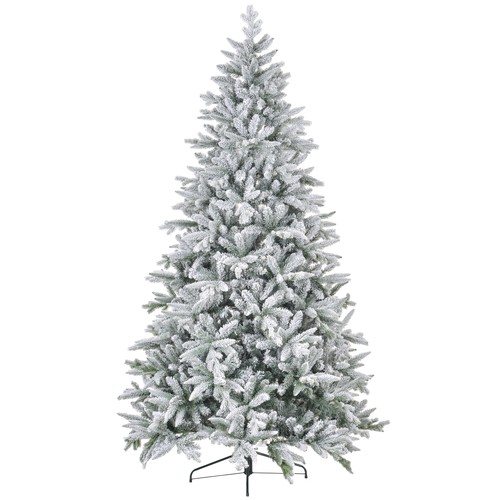 8ft unlit flocked artificial - unlit,