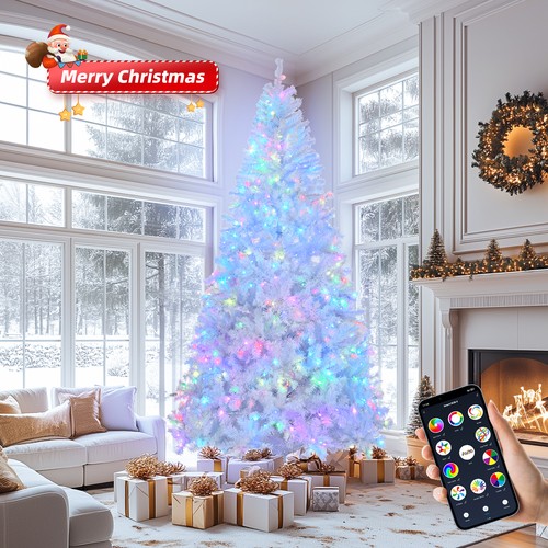 Christmas tree 8ft white snow - 8ft,