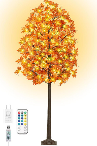 8ft 210led fall maple tree - maple,