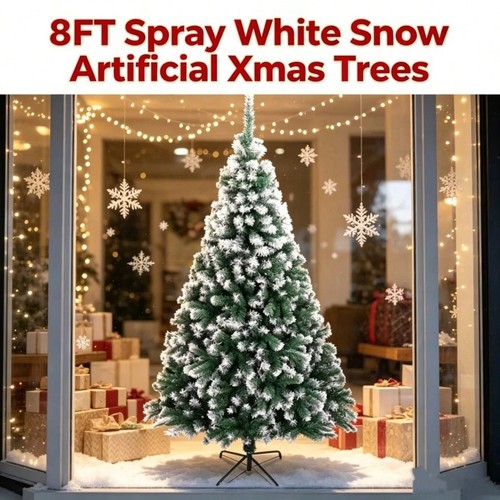 8ft artificial snow flocked - 8ft,