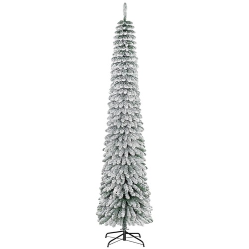8ft unlit flocked pencil - 8ft,