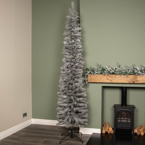 8ft grey artificial pencil - grey,